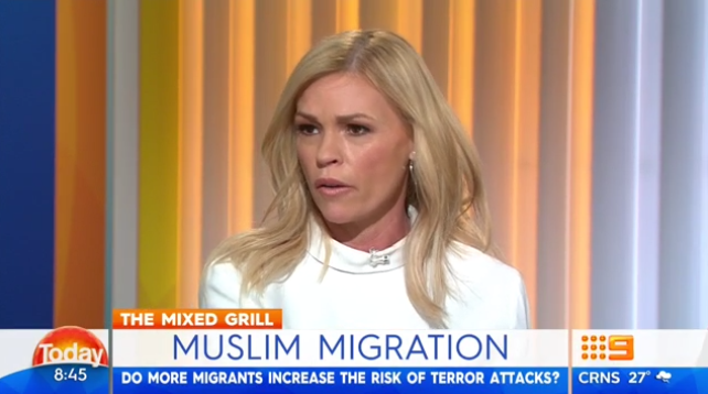 Sonia Kruger has been attacked in the media over comments she made on Channel Nine's 'Today Show' about fearing for her family's safety if Muslim immigration is allowed to continue.