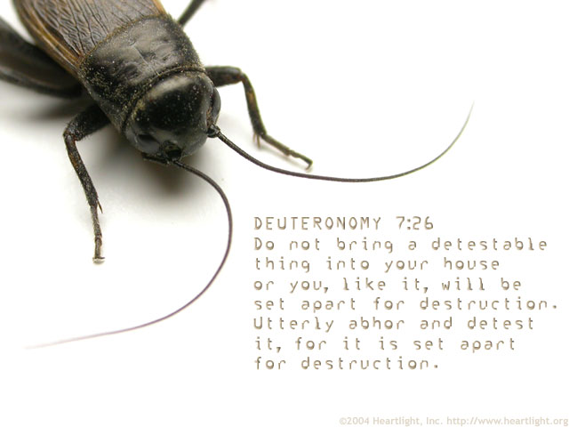 Illustration of Deuteronomy 7:26