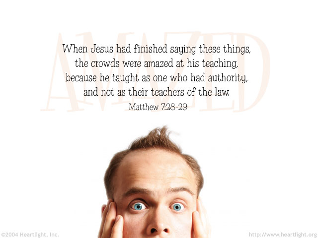 Illustration of Matthew 7:28-29