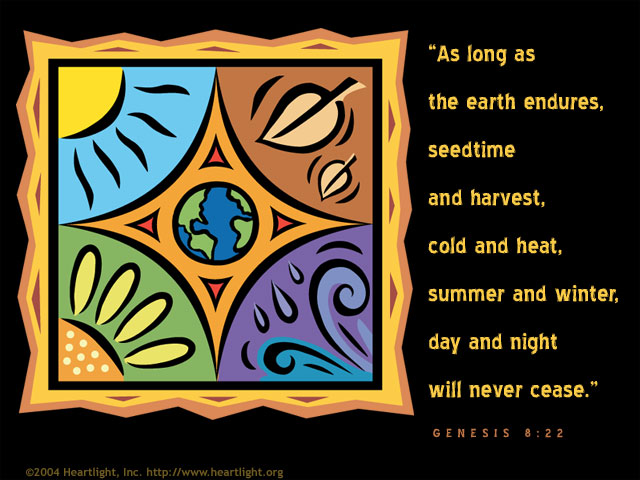 Illustration of Genesis 8:22