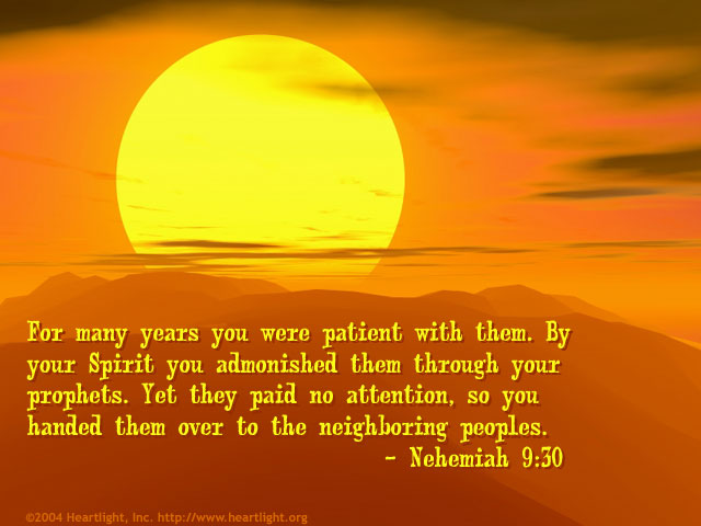 Illustration of Nehemiah 9:30