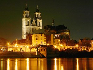 Magdeburg Cathedral, Magdeburg, Germany, photo by Prinz Wilbert, Wikimedia Commons: https://commons.wikimedia.org/wiki/File:Magdeburger-Dom-Nachts.jpg