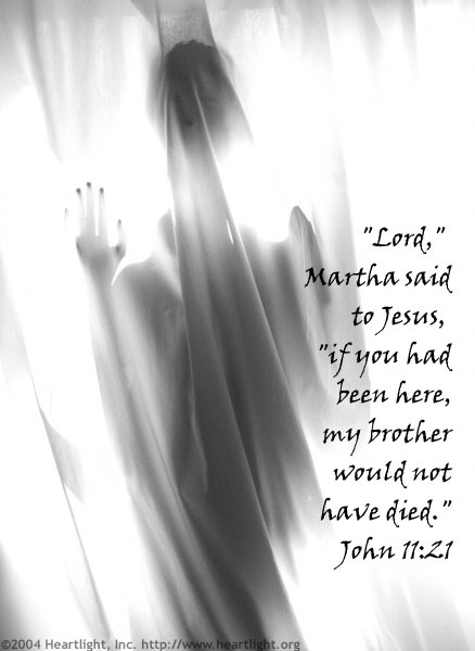 Illustration of John 11:21