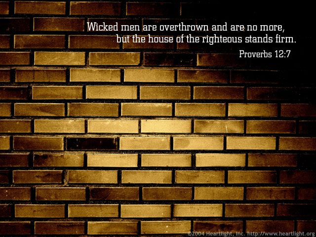 Illustration of Proverbs 12:7