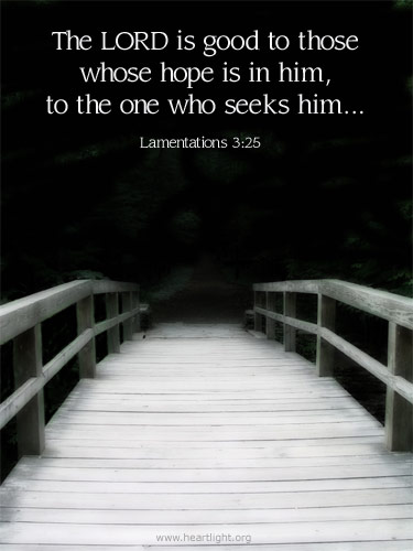 Illustration of Lamentations 3:25