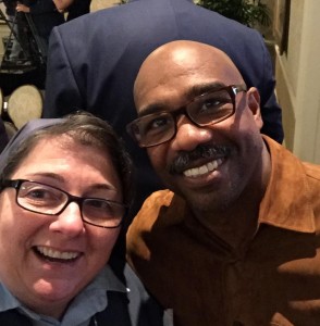 With Michael Beach who plays Gov. Patrick Duval in "Patriot's Day"