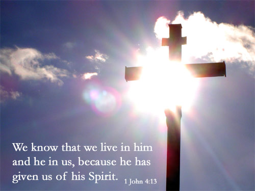 Illustration of 1 John 4:13