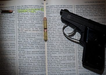 The strange love affair between Christians and guns