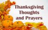 Thanksgiving Thoughts and Prayers