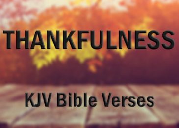 Great KJV Bible Verses About Thankfulness