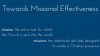 Towards Missional Effectiveness: Analogizing and Applying Missional Effectiveness (Part 7)